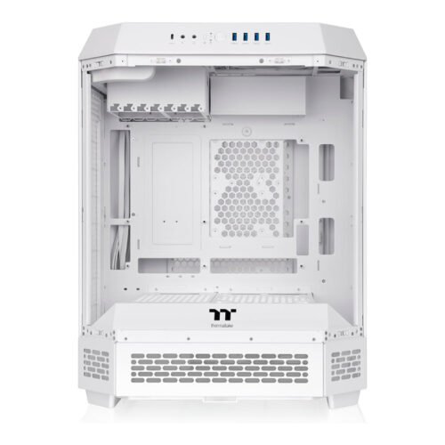 GABINETE THERMALTAKE THE TOWER 600 MID-TOWER TG X3 FAN X2 SNOW WHITE - Imagen 2