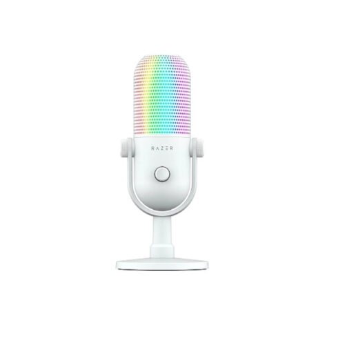 MICROFONO RAZER SEIREN V3 CHROMA RGB USB WHITE EDITION