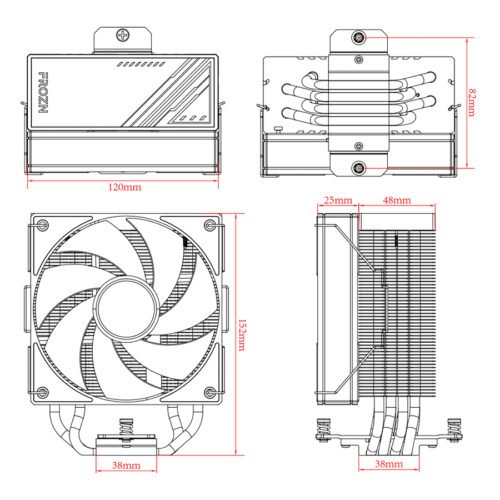 CPU COOLER ID COOLING FROZN A410 BLACK - Imagen 5
