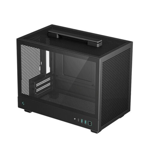 GABINETE GAMER DEEPCOOL CH160 ITX BLACK - Imagen 2