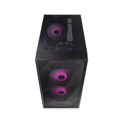GABINETE GAMER TECWARE FORGE M2 TG ARGB X3 FAN BLACK - Imagen 2
