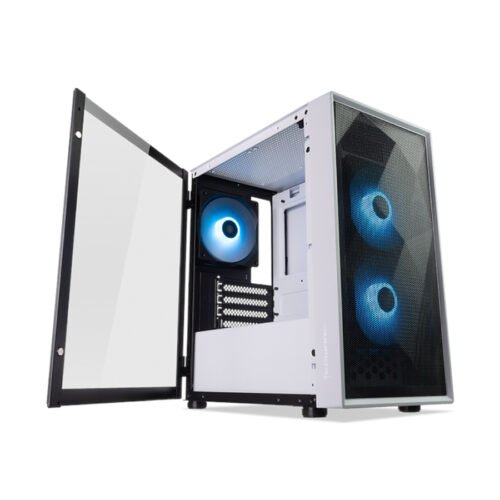 GABINETE GAMER TECWARE FORGE M2 TG ARGB X3 FAN WHITE - Imagen 2