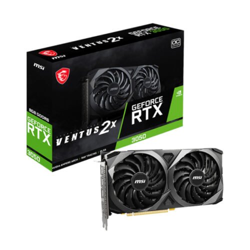 VIDEO GEFORCE RTX 3050 8GB MSI VENTUS 2X XS OC