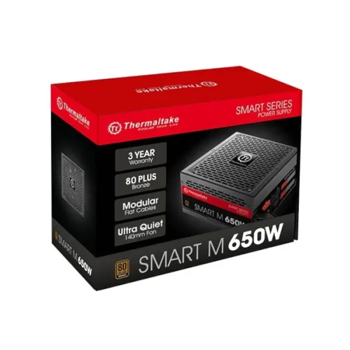 FUENTE THERMALTAKE 650W SMART BM2 80 BRONZE