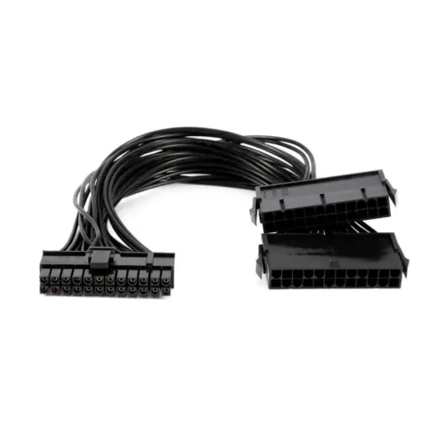 CABLE DIVISOR NISUTA 24 PINES PARA CONECTAR 2 FUENTES ATX A