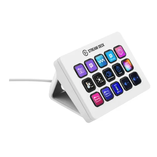 STREAM DECK MK.2 ELGATO 15 BOTONES LCD CUSTOMIZABLES BLANCO
