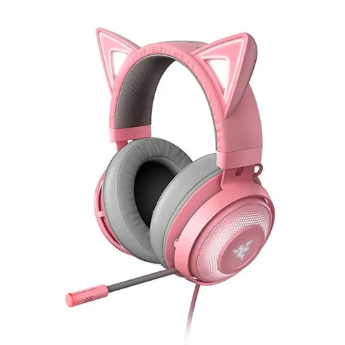 AURICULAR GAMER RAZER KRAKEN KITTY CHROMA QUARTZ