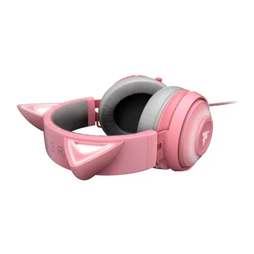 AURICULAR GAMER RAZER KRAKEN KITTY CHROMA QUARTZ - Imagen 4