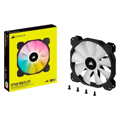 FAN COOLER CORSAIR ICUE SP140 RGB ELITE 140MM BLACK PWM