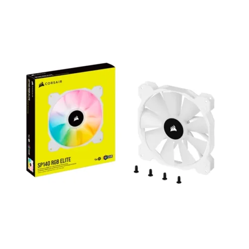 FAN COOLER CORSAIR ICUE SP140 RGB ELITE 140MM WHITE