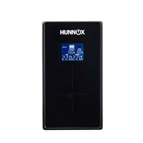 HUNNOX UPS Y ESTABILIZADOR 650VA METAL LCD C/USB - Imagen 2