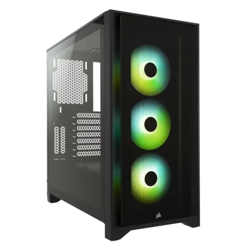 GABINETE CORSAIR ICUE 4000X BLACK ATX 3 FANS RGB