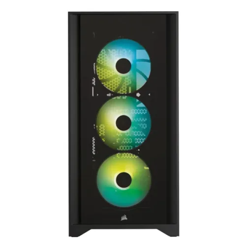 GABINETE CORSAIR ICUE 4000X BLACK ATX 3 FANS RGB - Imagen 2