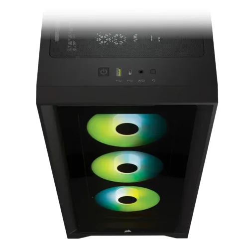 GABINETE CORSAIR ICUE 4000X BLACK ATX 3 FANS RGB - Imagen 3