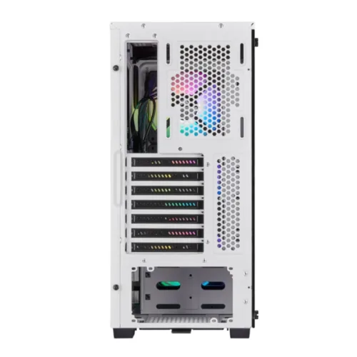 GABINETE CORSAIR ICUE 220T WHITE ATX 3 FANS RGB - Imagen 3