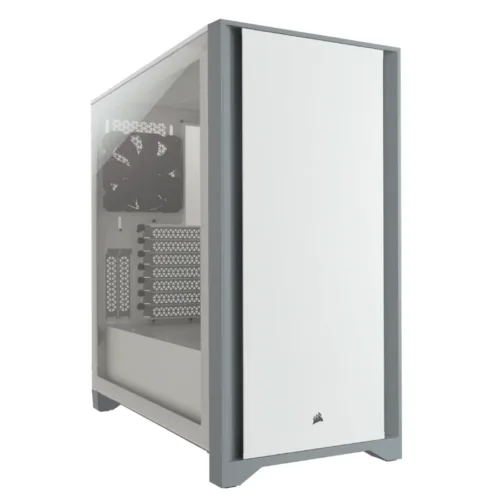 GABINETE CORSAIR 4000D TG ATX WHITE 2 FANS