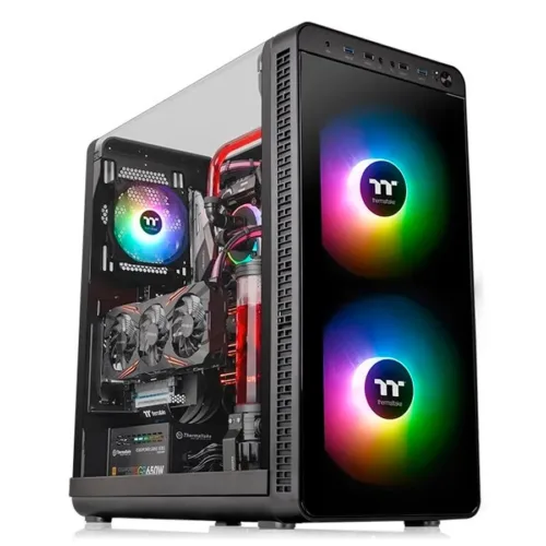 GABINETE GAMER THERMALTAKE VIEW 37 E-ATX TG ARGB BLACK