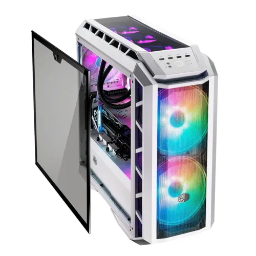 GABINETE COOLERMASTER H500P MESH WHITE ATX ARGB - Imagen 2