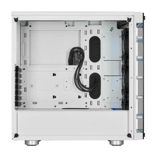 GABINETE CORSAIR CRYSTAL 465X WHITE ATX 3 FANS RGB - Imagen 3