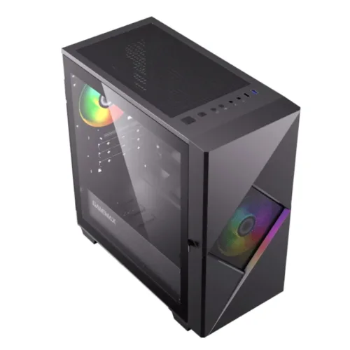 GABINETE GAMEMAX CONTACT BG COC ATX 2X FAN ARGB - Imagen 2