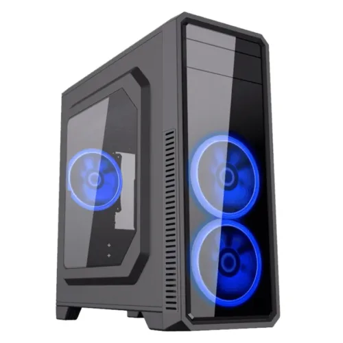 GABINETE GAMEMAX G561 BLACK ATX FAN AZUL X3