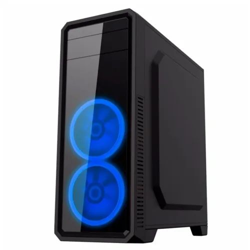 GABINETE GAMEMAX G561 BLACK ATX FAN AZUL X3 - Imagen 2