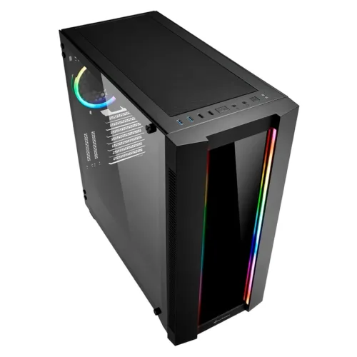 GABINETE SHARKOON ELITE SHARK CA200G BLACK - Imagen 2