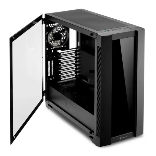 GABINETE SHARKOON ELITE SHARK CA200G BLACK - Imagen 5