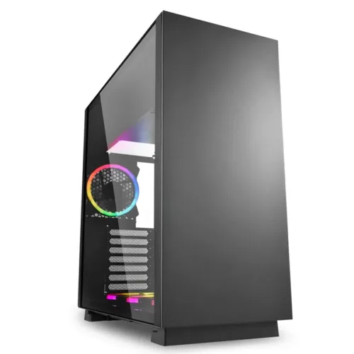 GABINETE SHARKOON PURE STEEL BLACK RGB ATX