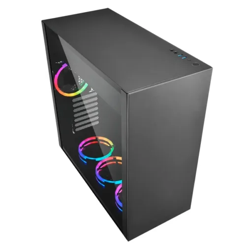 GABINETE SHARKOON PURE STEEL BLACK RGB ATX - Imagen 2