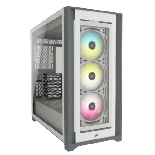 GABINETE CORSAIR ICUE 5000X RGB TG ATX WHITE
