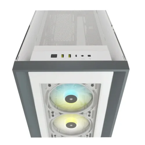 GABINETE CORSAIR ICUE 5000X RGB TG ATX WHITE - Imagen 4