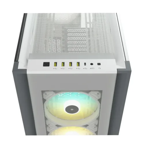 GABINETE CORSAIR ICUE 7000X RGB TG ATX WHITE - Imagen 2
