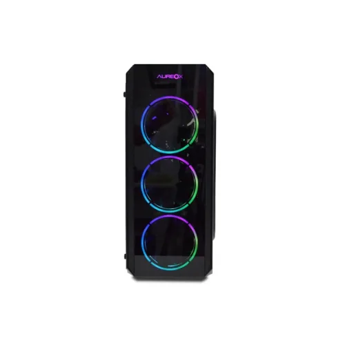 GABINETE AUREOX HYDRA PLUS ATX 4 FANS RGB - Imagen 3