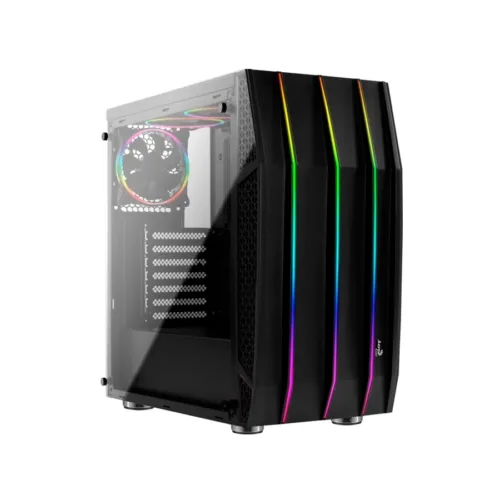 GABINETE AEROCOOL KLAW BLACK TG ATX RGB