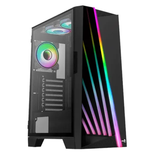GABINETE AEROCOOL MIRAGE V1 BLACK ATX 1 FAN ARGB