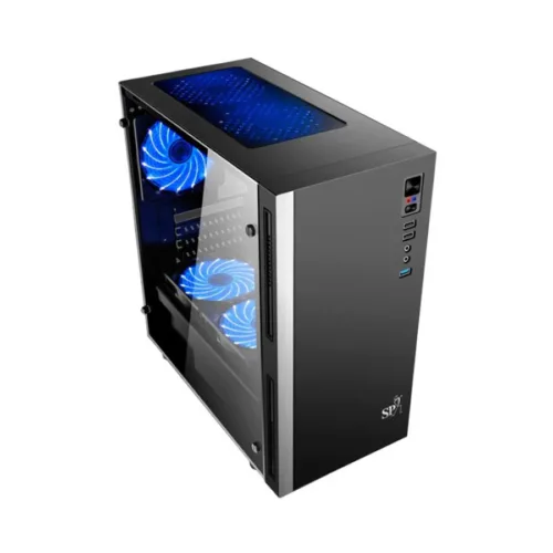 GABINETE SP DEMEANOR CG-7080-2C ACRILICO FAN + 2 COOLER