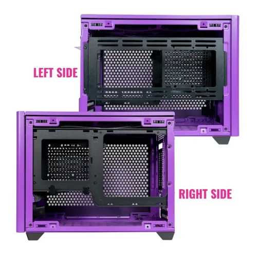 GABINETE COOLERMASTER NR200P PURPLE ITX MASTERBOX - Imagen 6