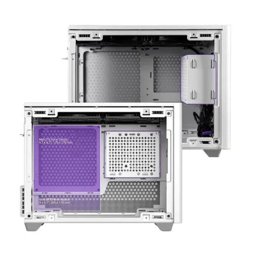 GABINETE COOLERMASTER NR200P W + RISER - Imagen 4