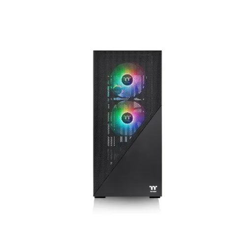 GABINETE GAMER THERMALTAKE DIVIDER 370TG FAN X3 ARGB BLACK - Imagen 3
