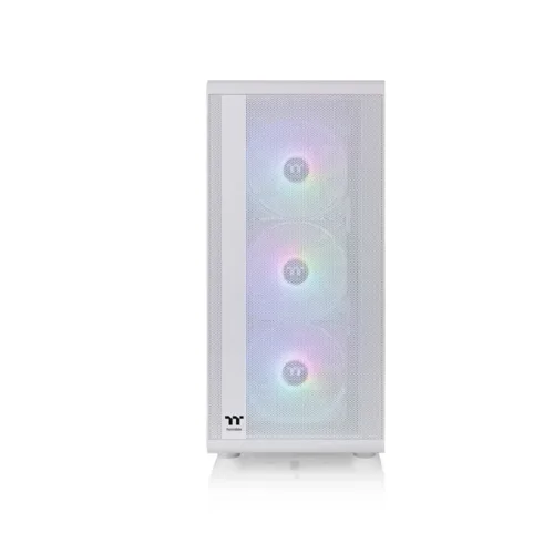 GABINETE GAMER THERMALTAKE S200 MID-TOWER TG FAN X3 ARGB SNOW WHIT - Imagen 2