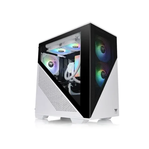 GABINETE GAMER THERMALTAKE DIVIDER 170 TG FAN X2 ARGB SNOW