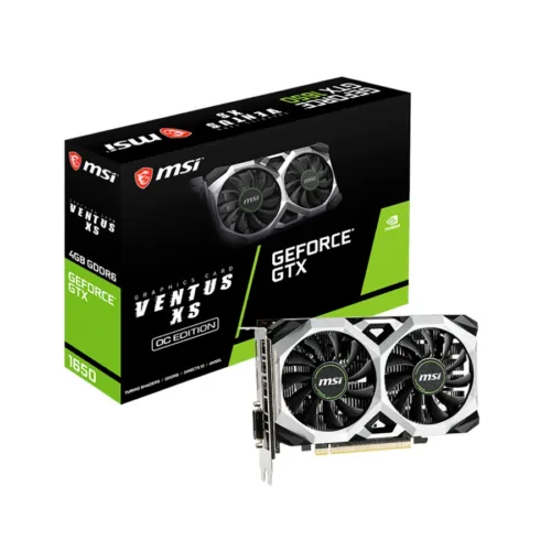 VIDEO GEFORCE GTX 1650 4GB MSI VENTUS XS OC D6
