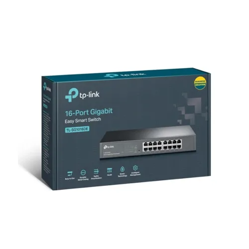 SWITCH TP LINK TL-SG1016DE16P GIGA SMART RACK/DESK