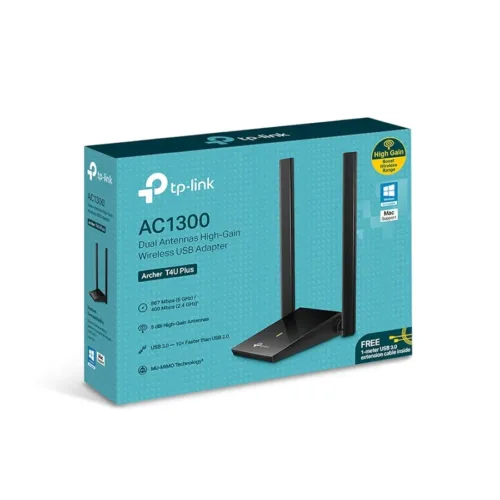 USB WIFI TP-LINK ARCHER T4U PLUS HIGH GAIN P.REDW USB AC1300 D.BAND