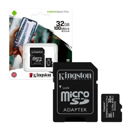MICROSD KINGSTON 32GB C/ADAP CLASE 10 UHS-I (U1) 100MB/S CAN