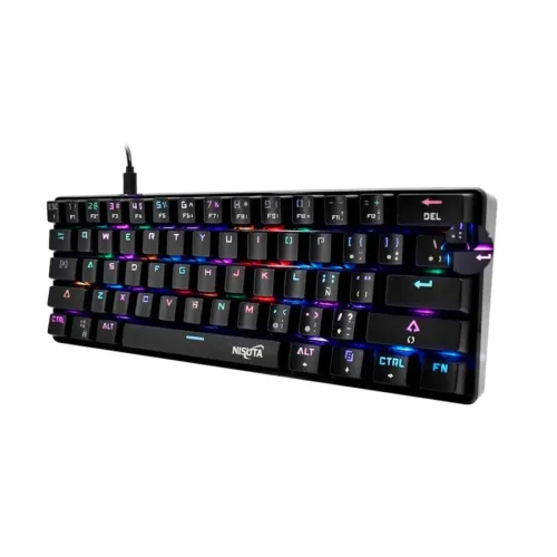 TECLADO MECANICO NISUTA BLACK SWITCHES RED NSKBGZ61 - Imagen 2