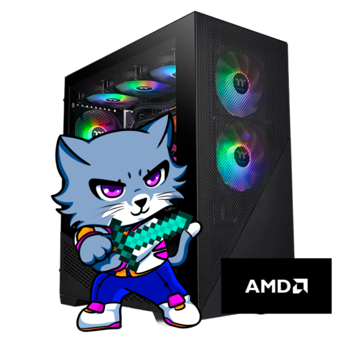 PC GAMER AMD RYZEN 5 5500 A520 16GB 480GB SSD RX 6400 650W 80+