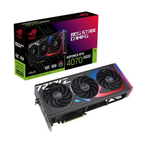 VIDEO GEFORCE RTX 4070 SUPER 12GB ASUS ROG STRIX OC