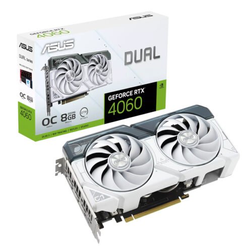 VIDEO GEFORCE RTX 4060 8GB ASUS DUAL WHITE